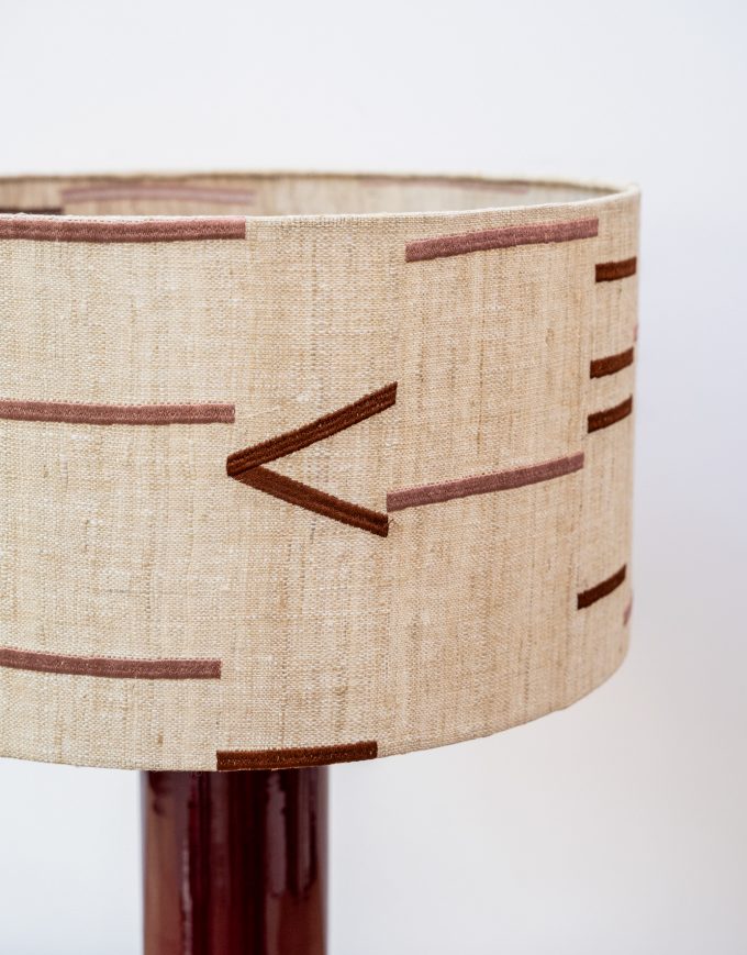 PANTALLA CILÍNDRICA LABE WOOD