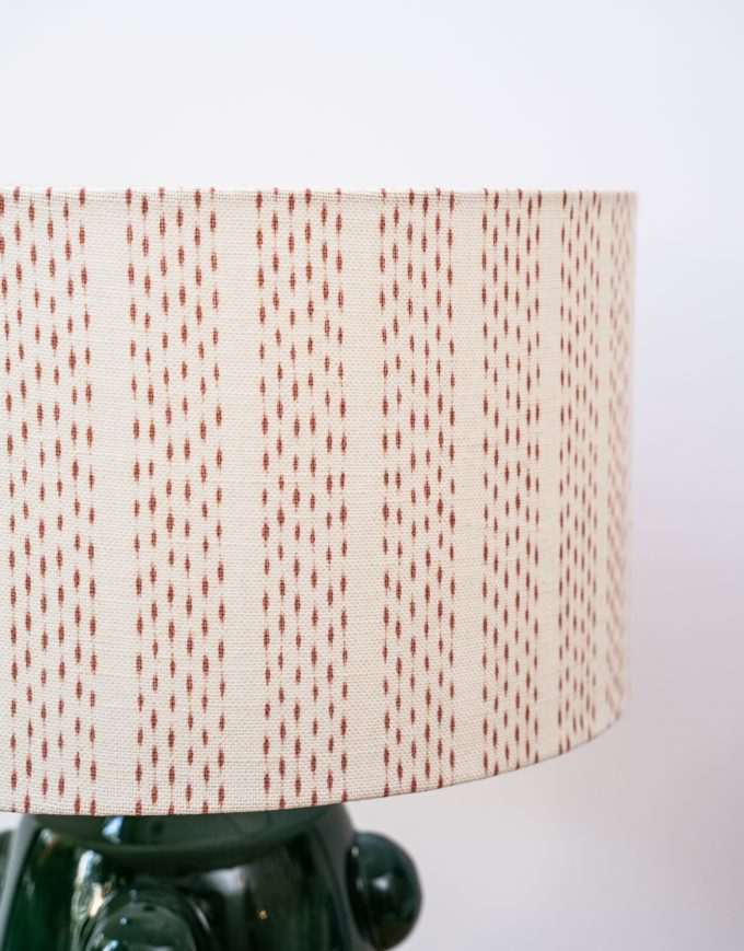 PANTALLA CILÍNDRICA IKAT STRIPE JM