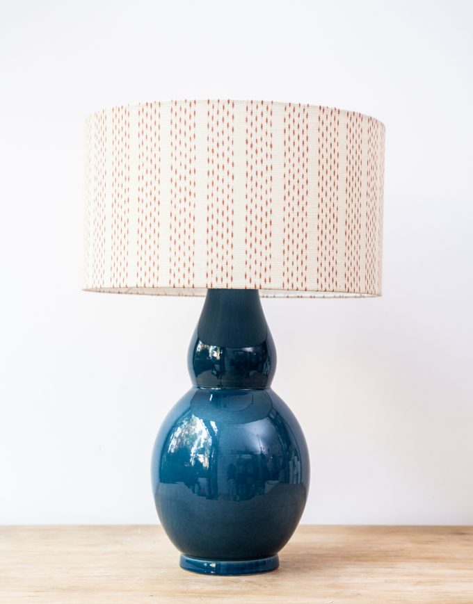 PANTALLA CILÍNDRICA IKAT STRIPE JM - Imagen 3