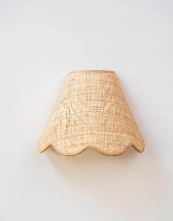 APLIQUE CONICO PARED RAFIA ONDAS